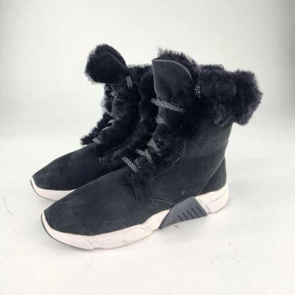 Mark Nason Block Apres Booties US 8 Women's Genuine Shearling Comfort Boots - Picture 1 of 13